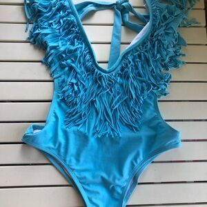 NEW Fringe Soft Aqua Blue Monokini